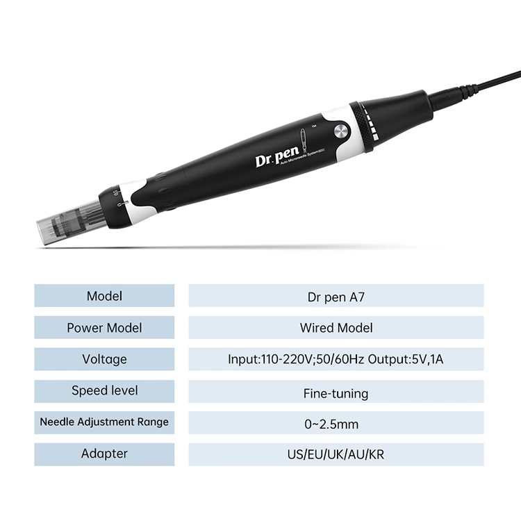 USA Hot Sale Omanli Dr Pen A7 Hyaluronic Acid Dermal Filler Micro Needle Derma Pen