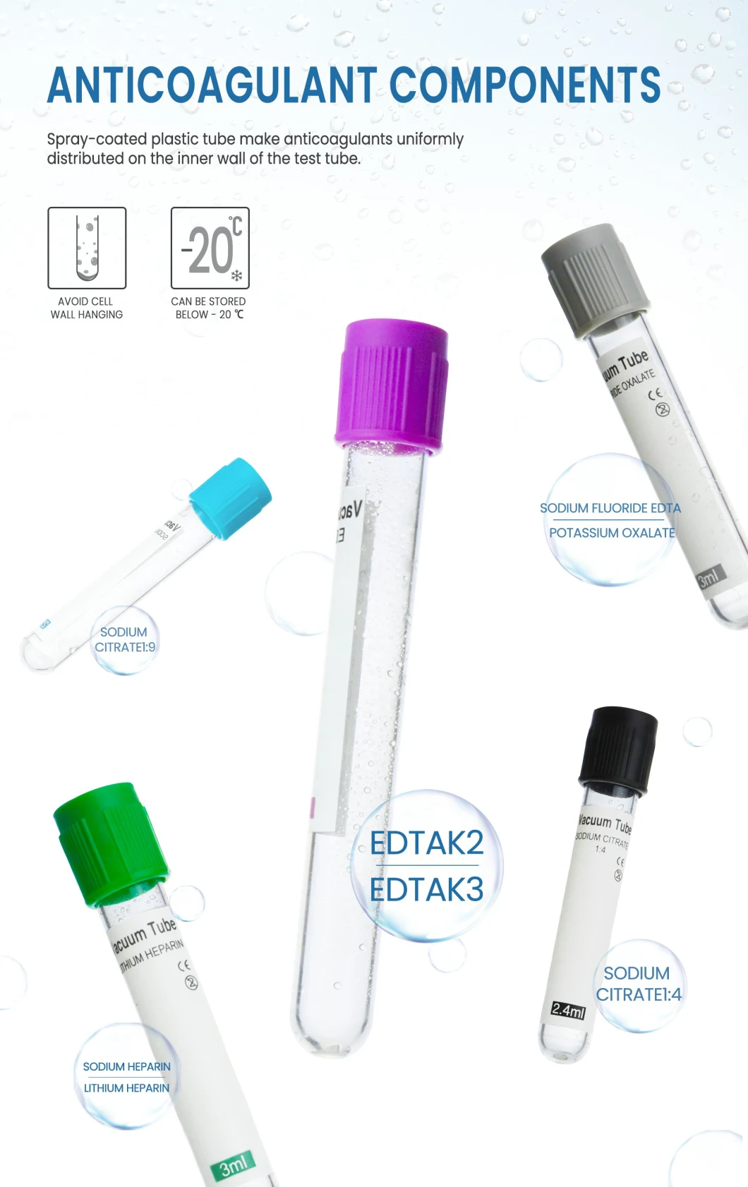 Weigao Medical Supply Disposable Blood Sample Tubes Manufacturers for Medical Disposable Use