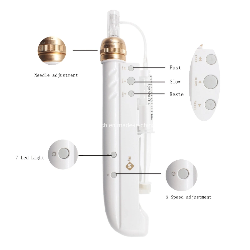 2022 New Design Injectable Facial Mesotherapy Pen Derma Filler Hyaluronic Acid Filler Injection Derma Pen with CE